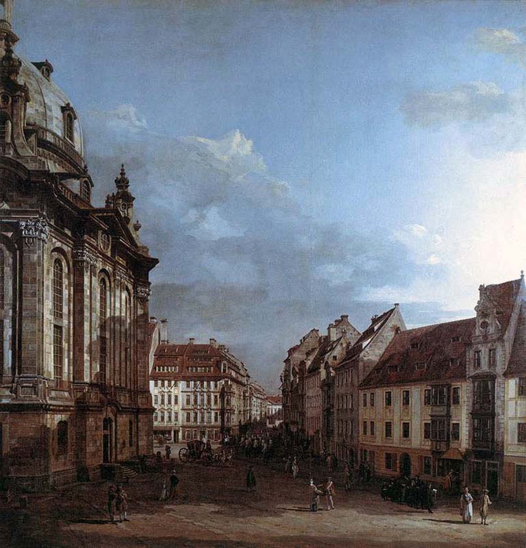 Frauenkirche and Rampische Gasse